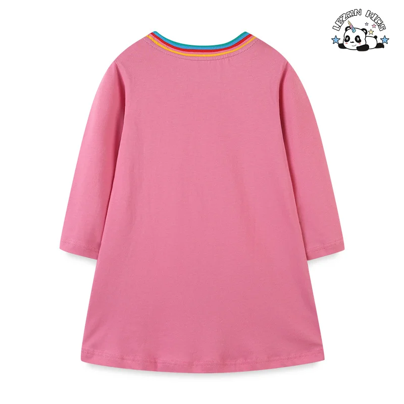LEZONKIDS - Customizable High Quality Toddler Girl Clothes Cotton Long Sleeve Girls Dresses Kids Clothes Girls Dress
